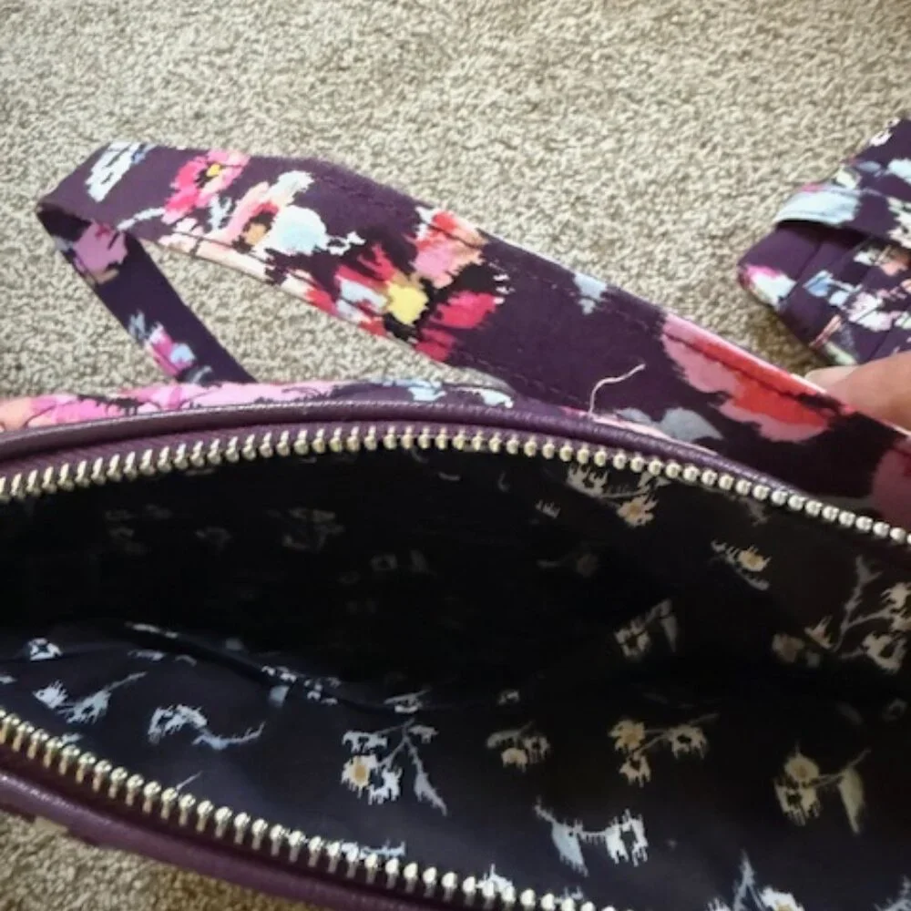 Vera Bradley Indiana Rose Carson Mini Shoulder Bag & Wallet $ Lipstick case - Picture 3 of 7